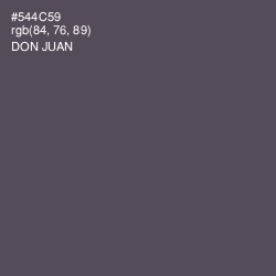 #544C59 - Don Juan Color Image