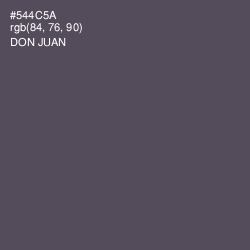 #544C5A - Don Juan Color Image