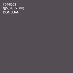 #544D53 - Don Juan Color Image