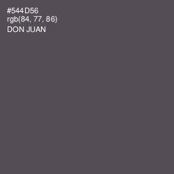 #544D56 - Don Juan Color Image