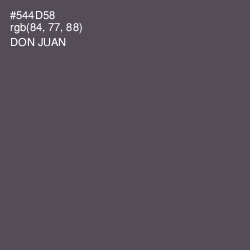 #544D58 - Don Juan Color Image