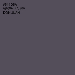 #544D5A - Don Juan Color Image