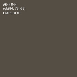 #544E44 - Emperor Color Image