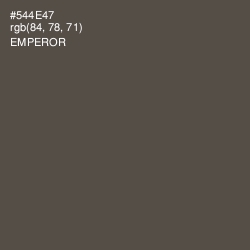 #544E47 - Emperor Color Image
