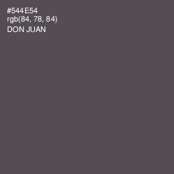 #544E54 - Don Juan Color Image