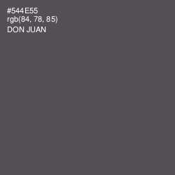 #544E55 - Don Juan Color Image