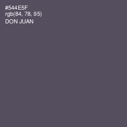 #544E5F - Don Juan Color Image