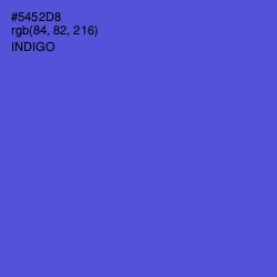 #5452D8 - Indigo Color Image