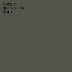 #54534C - Fuscous Gray Color Image