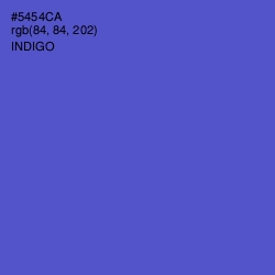 #5454CA - Indigo Color Image