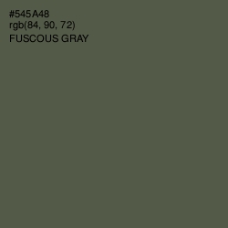 #545A48 - Fuscous Gray Color Image