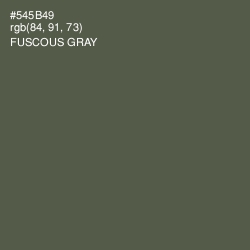 #545B49 - Fuscous Gray Color Image