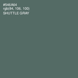 #546A64 - Shuttle Gray Color Image