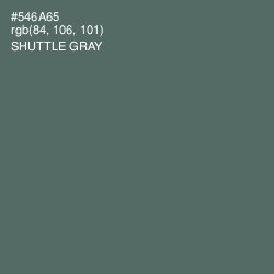 #546A65 - Shuttle Gray Color Image