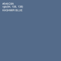 #546C8A - Kashmir Blue Color Image