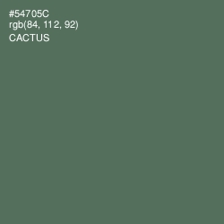 #54705C - Cactus Color Image