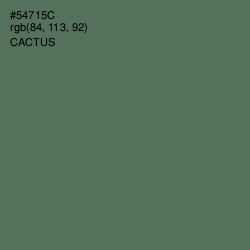 #54715C - Cactus Color Image