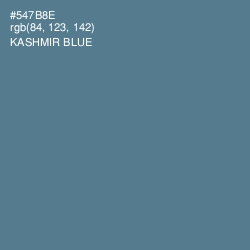 #547B8E - Kashmir Blue Color Image