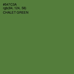 #547C3A - Chalet Green Color Image