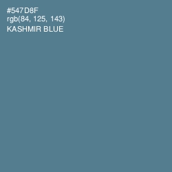 #547D8F - Kashmir Blue Color Image