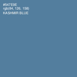 #547E9E - Kashmir Blue Color Image