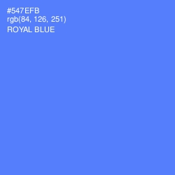 #547EFB - Royal Blue Color Image