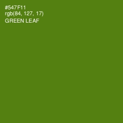 #547F11 - Green Leaf Color Image