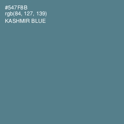 #547F8B - Kashmir Blue Color Image