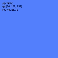 #547FFC - Royal Blue Color Image