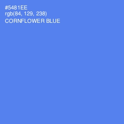 #5481EE - Cornflower Blue Color Image