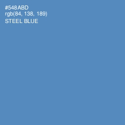 #548ABD - Steel Blue Color Image