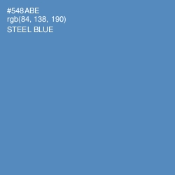 #548ABE - Steel Blue Color Image