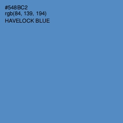 #548BC2 - Havelock Blue Color Image