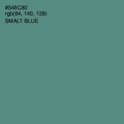 #548C80 - Smalt Blue Color Image