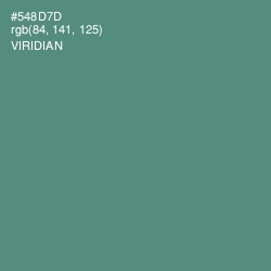 #548D7D - Viridian Color Image