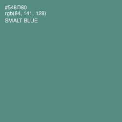 #548D80 - Smalt Blue Color Image