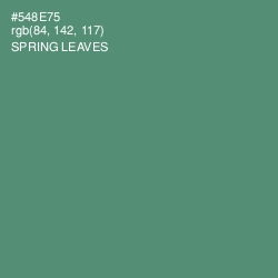 #548E75 - Spring Leaves Color Image