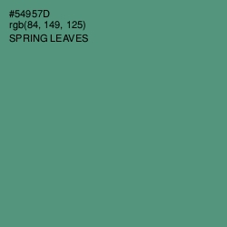 #54957D - Spring Leaves Color Image