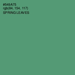 #549A75 - Spring Leaves Color Image