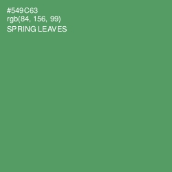 #549C63 - Spring Leaves Color Image