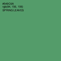 #549C6A - Spring Leaves Color Image