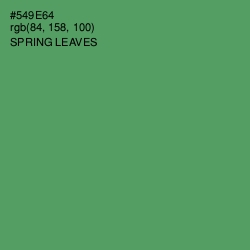 #549E64 - Spring Leaves Color Image