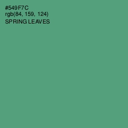 #549F7C - Spring Leaves Color Image