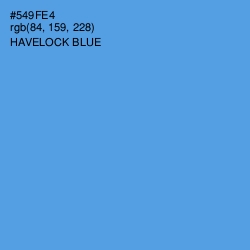 #549FE4 - Havelock Blue Color Image