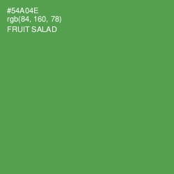 #54A04E - Fruit Salad Color Image