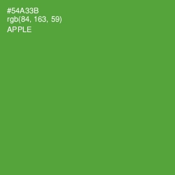 #54A33B - Apple Color Image