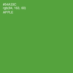 #54A33C - Apple Color Image