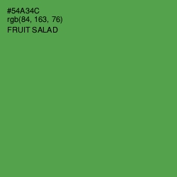 #54A34C - Fruit Salad Color Image