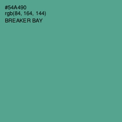 #54A490 - Breaker Bay Color Image