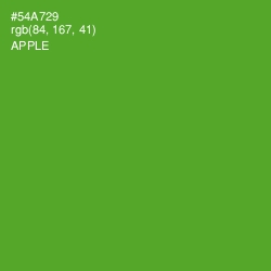 #54A729 - Apple Color Image